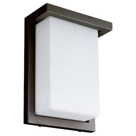 Sunlite 8 in Modern LED Wall Sconce Light Fixture Adjustable 3 CCT 3000K-5000K Opal Shade, Bronze 88673-SU